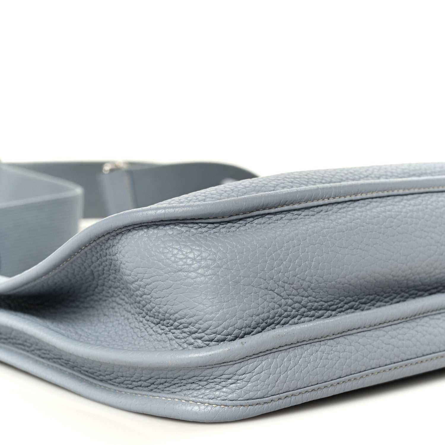 Hermes Taurillon Clemence Evelyne III PM Bleu Lin 10 of 13