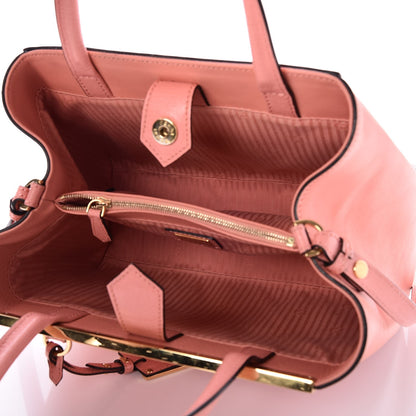 Fendi Vitello Elite Petite 2Jours Tote Pesca 5 of 8