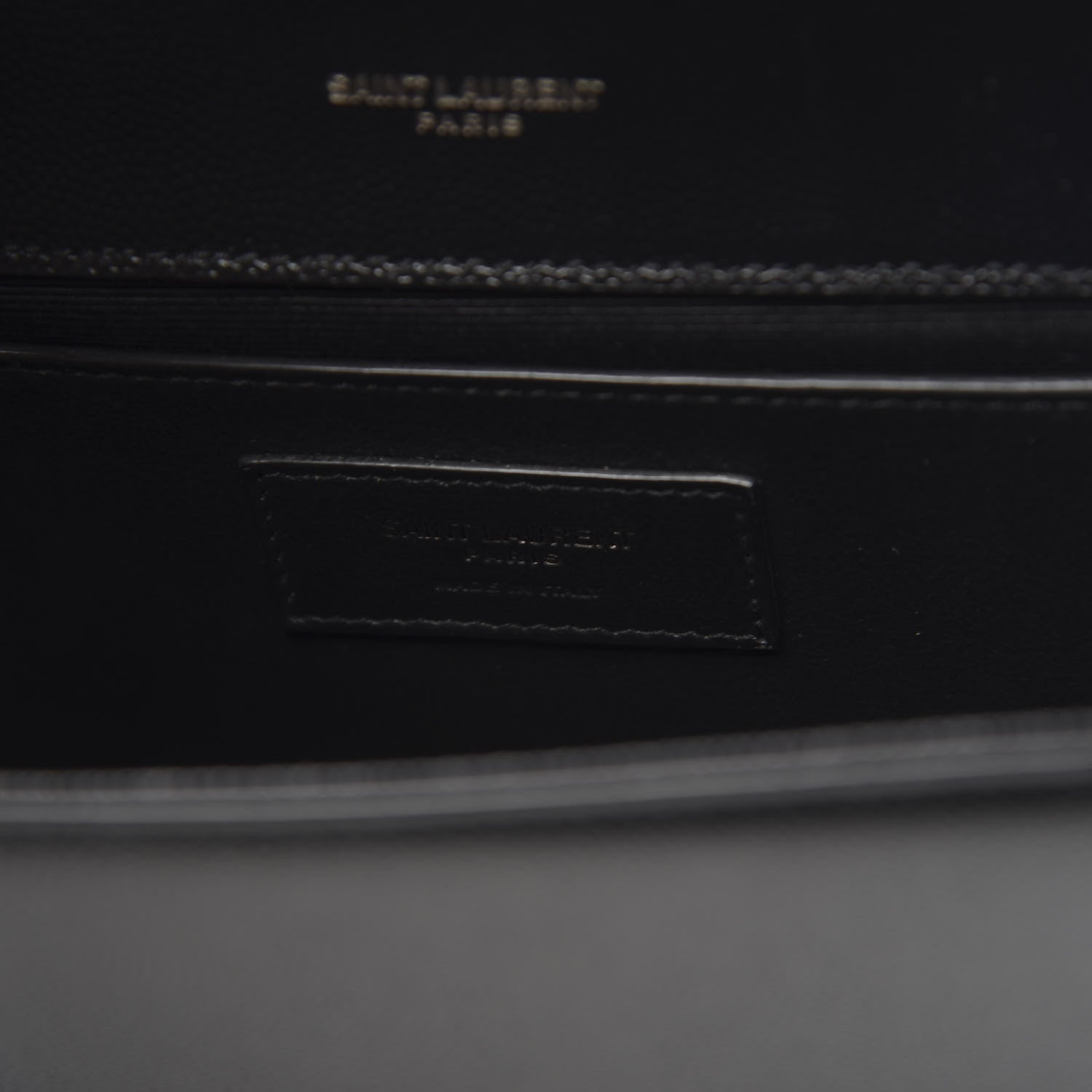Saint Laurent Grain De Poudre Small Monogram Kate Satchel Black 6 of 9