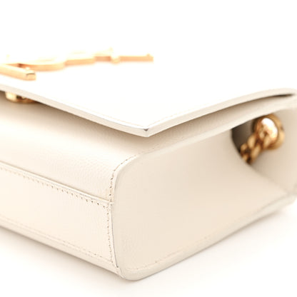 Saint Laurent Grain De Poudre Small Monogram Kate Satchel Crema Soft 9 of 11