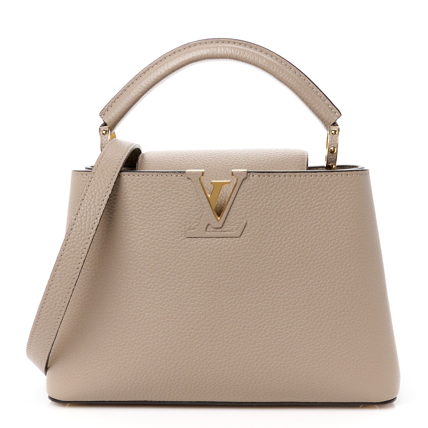 Louis Vuitton Taurillon Capucines BB Galet 1 of 10