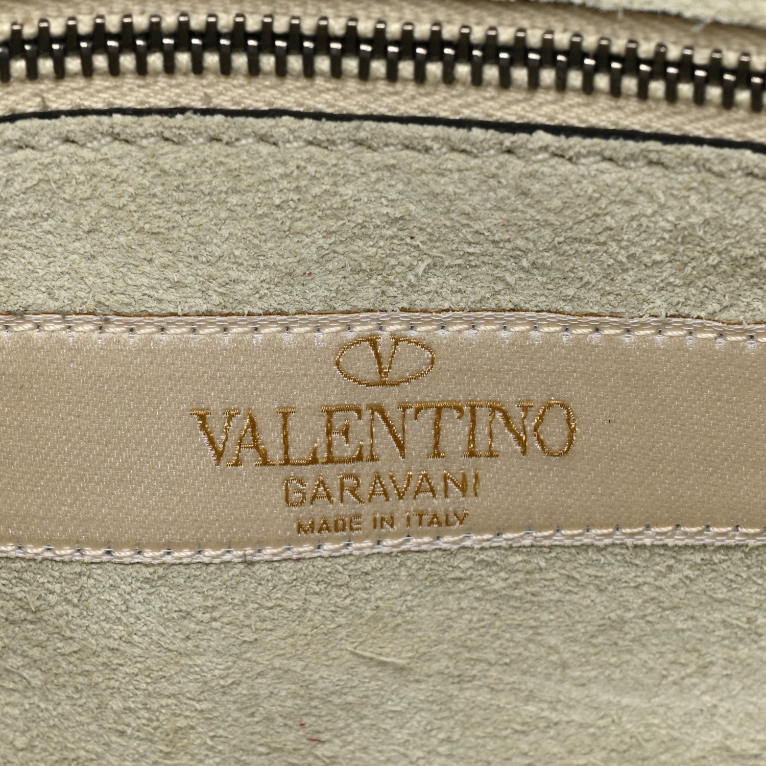 Valentino Garavani Grained Calfskin Turquoise Rockstud Rolling Flip Lock Crossbody Bag Light Ivory 7 of 14