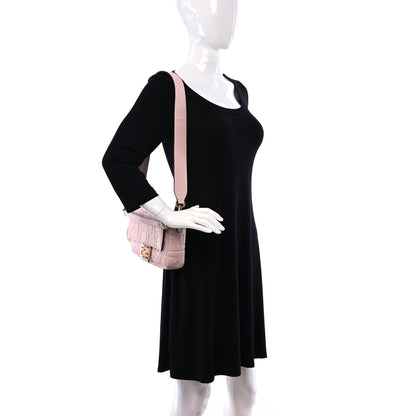 Fendi Nappa FF 1974 Embossed Baguette Rosa Quarzo 2 of 8