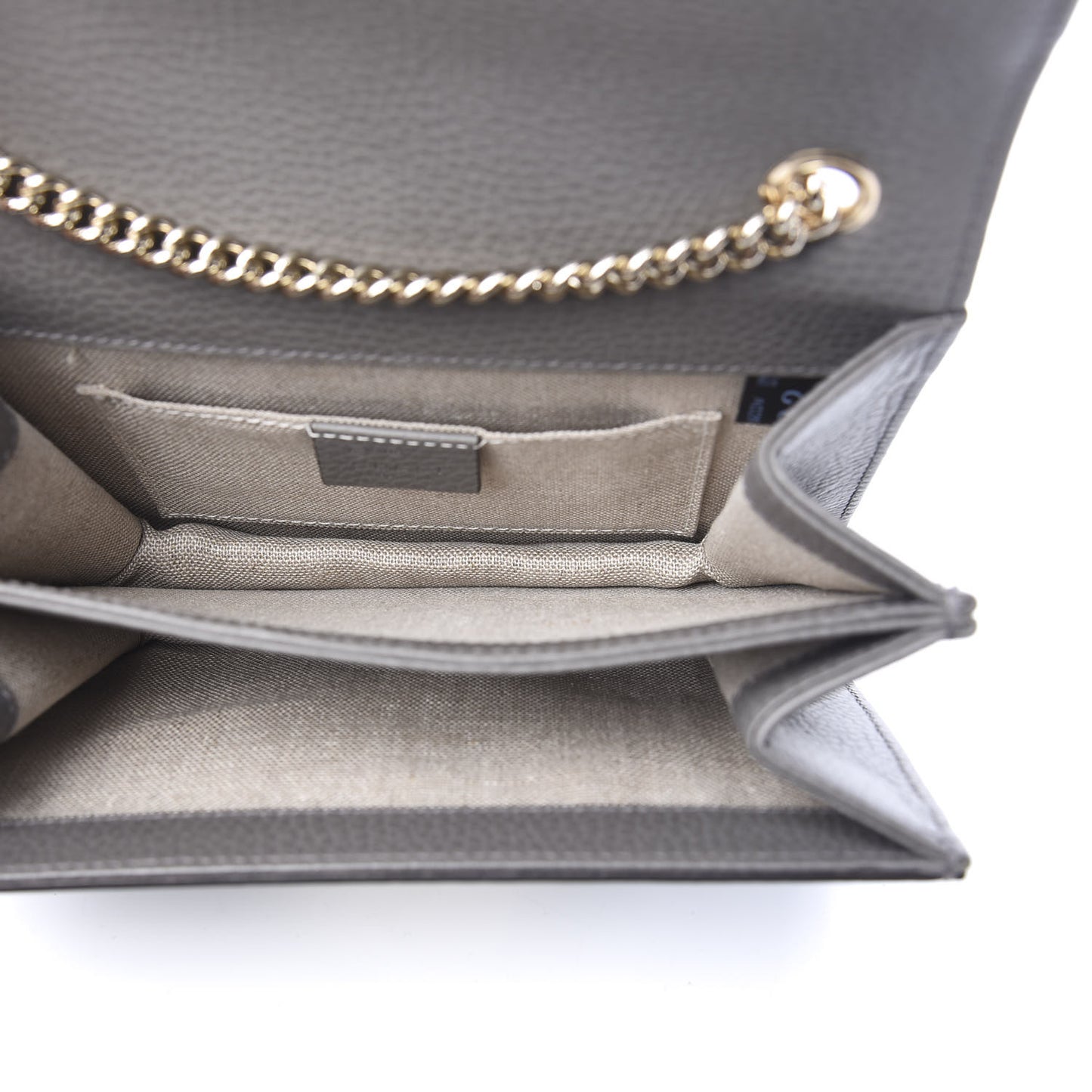 Dollar Calfskin Small Interlocking G Shoulder Bag Loess
