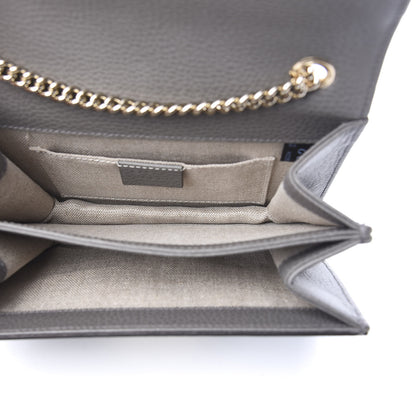Gucci Dollar Calfskin Small Interlocking G Shoulder Bag Loess 4 of 7