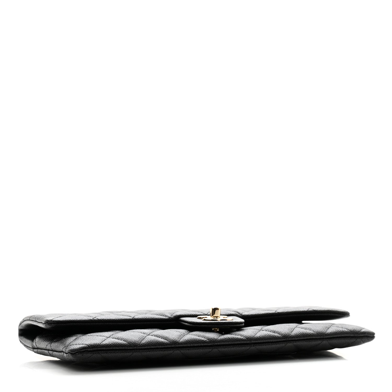 Chanel Caviar Quilted Flap Clutch Black 4 of 11
