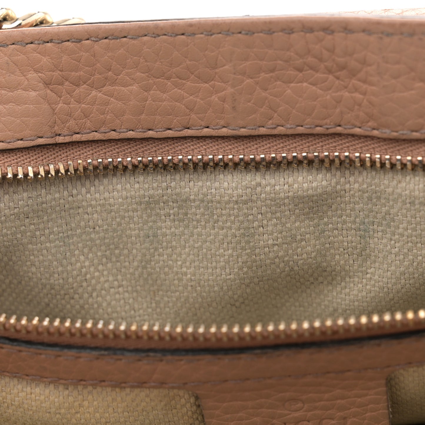 Pebbled Calfskin Medium Soho Flap Crossbody Camelia