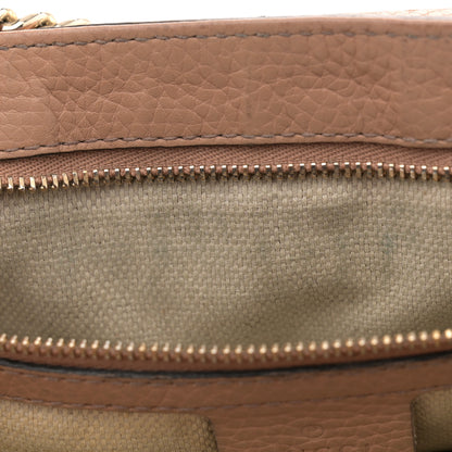 Gucci Pebbled Calfskin Medium Soho Flap Crossbody Camelia 13 of 18