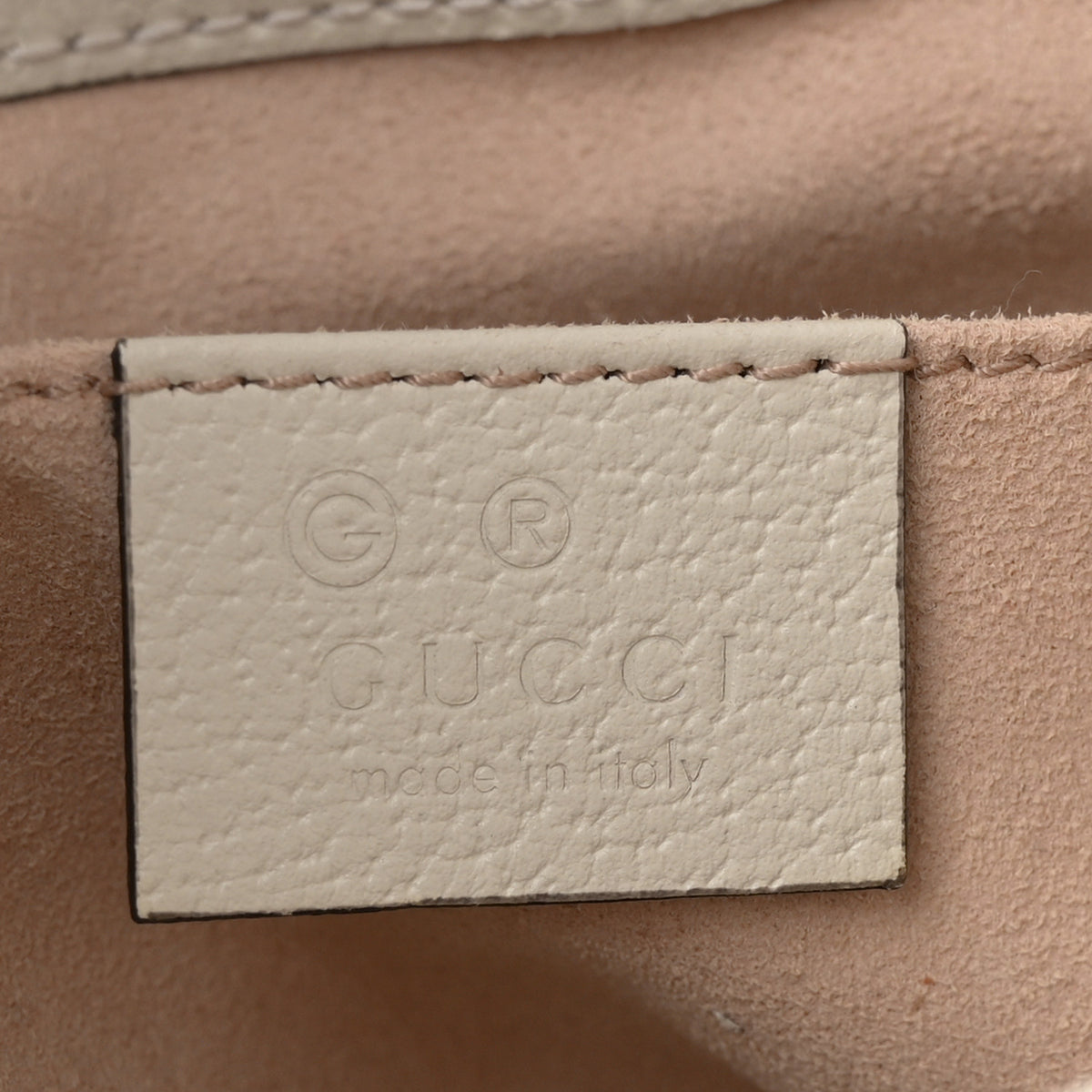 Gucci Glazed Textured Calfskin Web Small Ophidia Bucket Bag Mystic White 6 of 12
