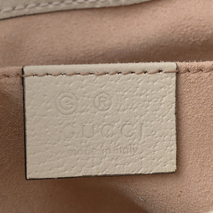 Gucci Glazed Textured Calfskin Web Small Ophidia Bucket Bag Mystic White 6 of 12
