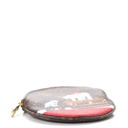 Louis Vuitton Monogram 2017 Christmas Animation Round Coin Purse 4 of 8