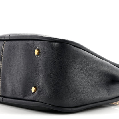 Mulberry Small Classic Grain Calfskin Leighton Midnight Blue 10 of 11