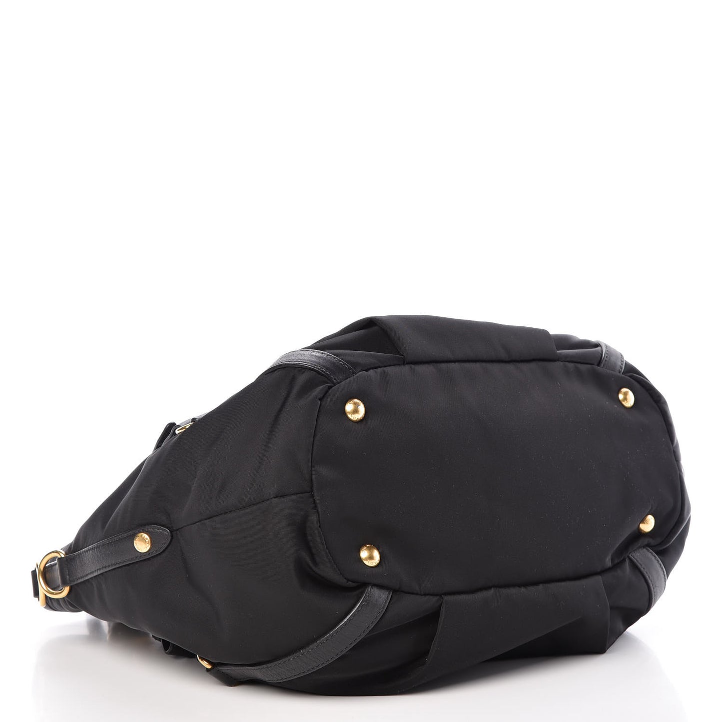Tessuto Nylon Soft Calf Tote Black