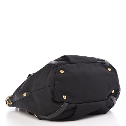 Prada Tessuto Nylon Soft Calf Tote Black 4 of 9