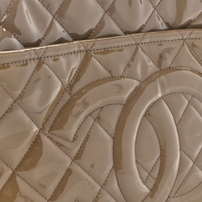 Chanel Patent Quilted Timeless CC Soft Tote Beige 15 of 15