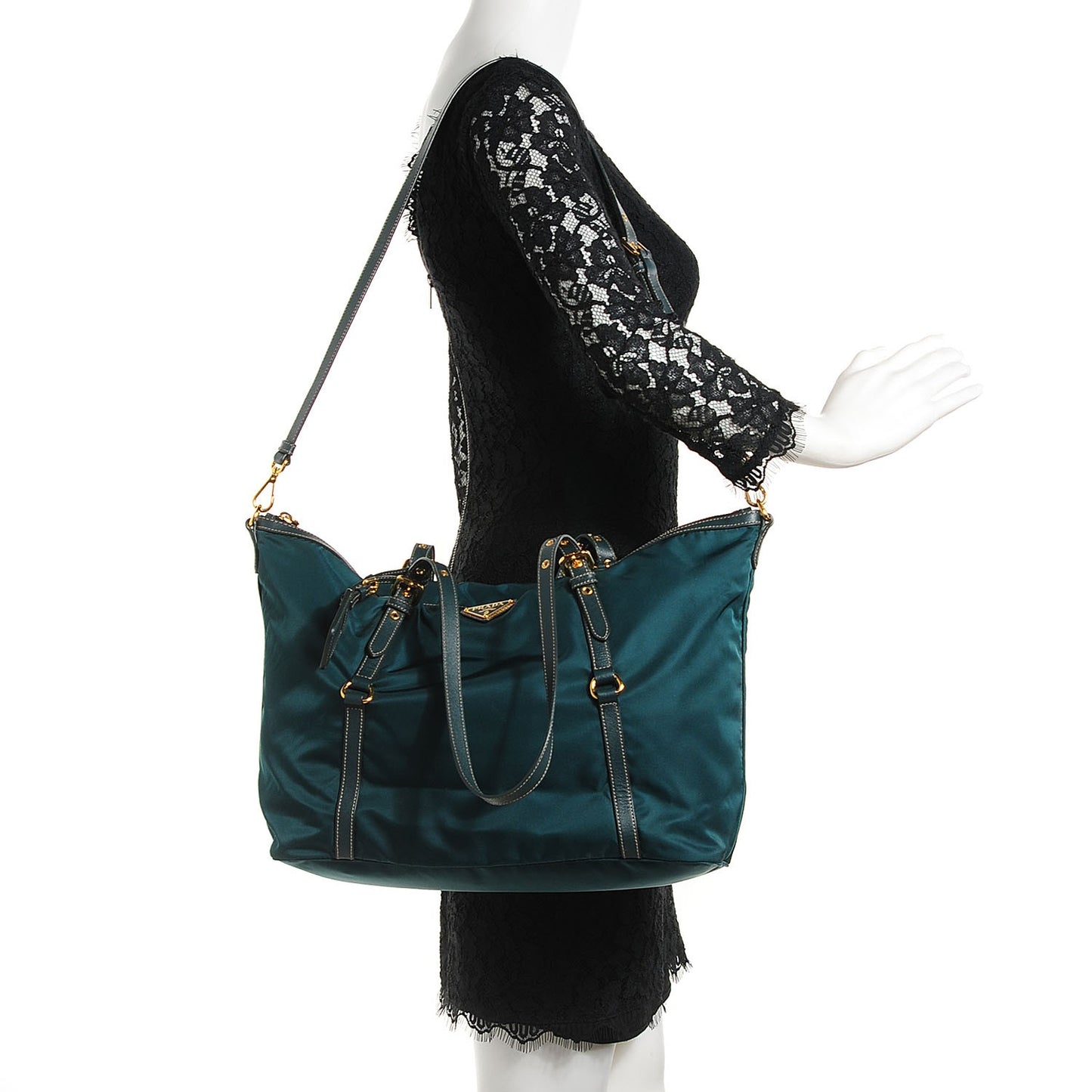 Tessuto Nylon Saffiano Tote Ottanio