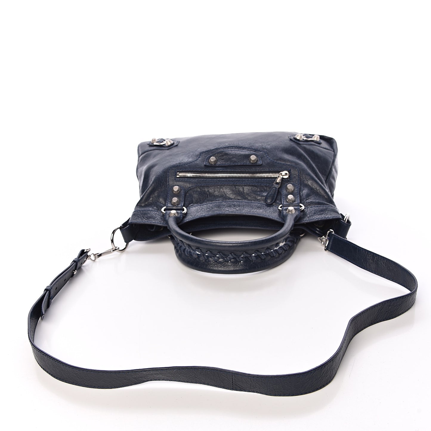 Agneau Giant 12 Silver Hardware Town Bleu Obscur