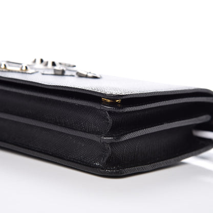 Prada Saffiano Robot Crossbody Wallet Black 6 of 11
