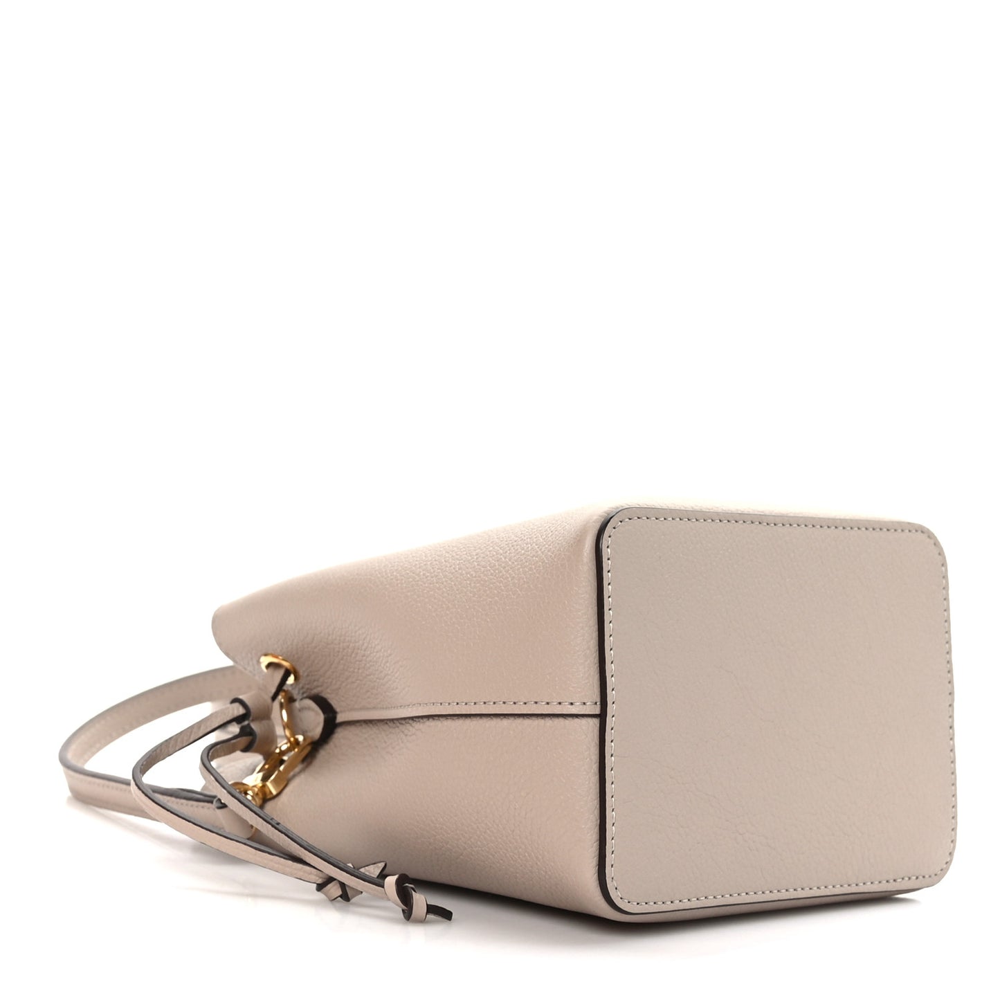 Calfskin Nano Lockme Bucket Greige