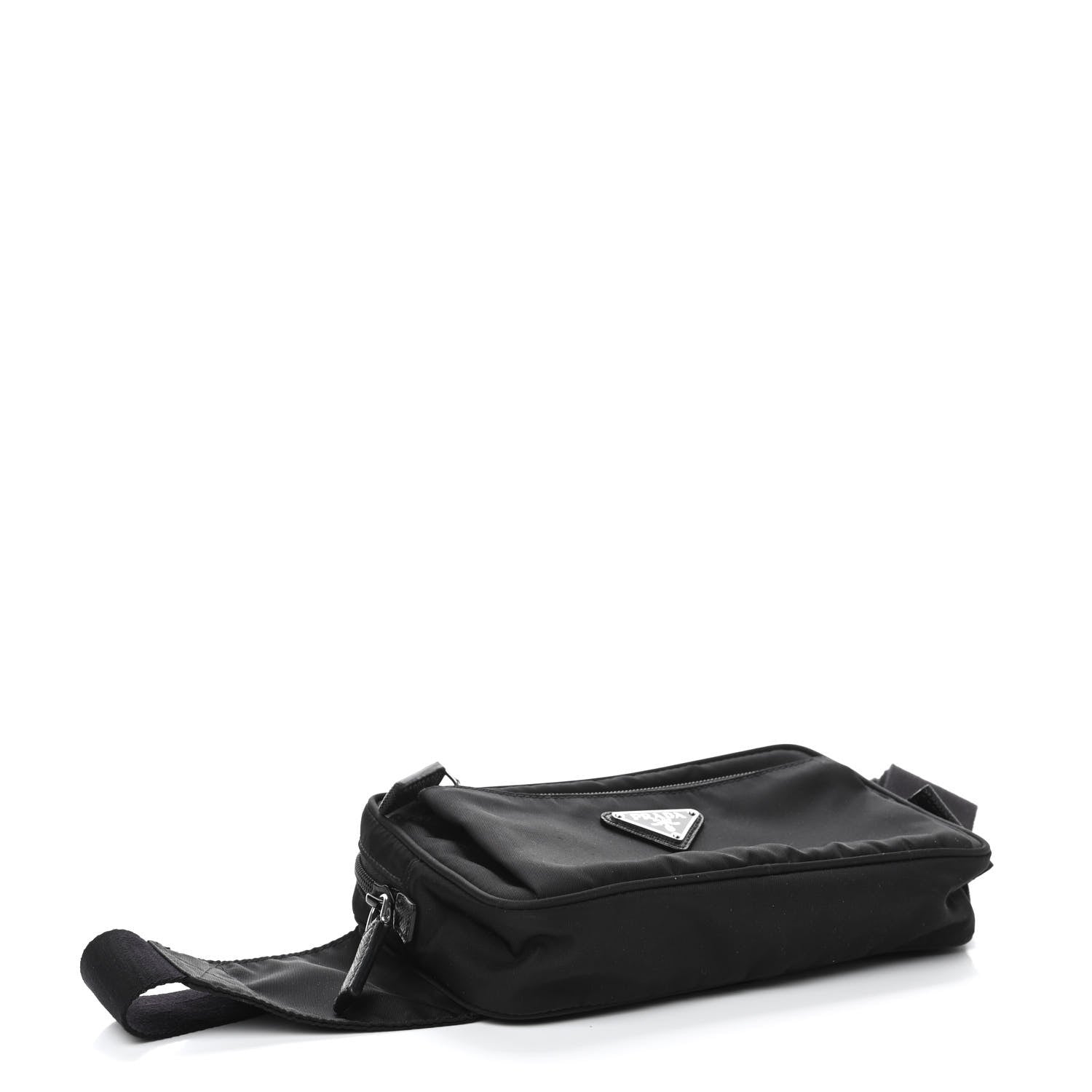 Prada Tessuto Nylon Saffiano Belt Bag Black 3 of 4