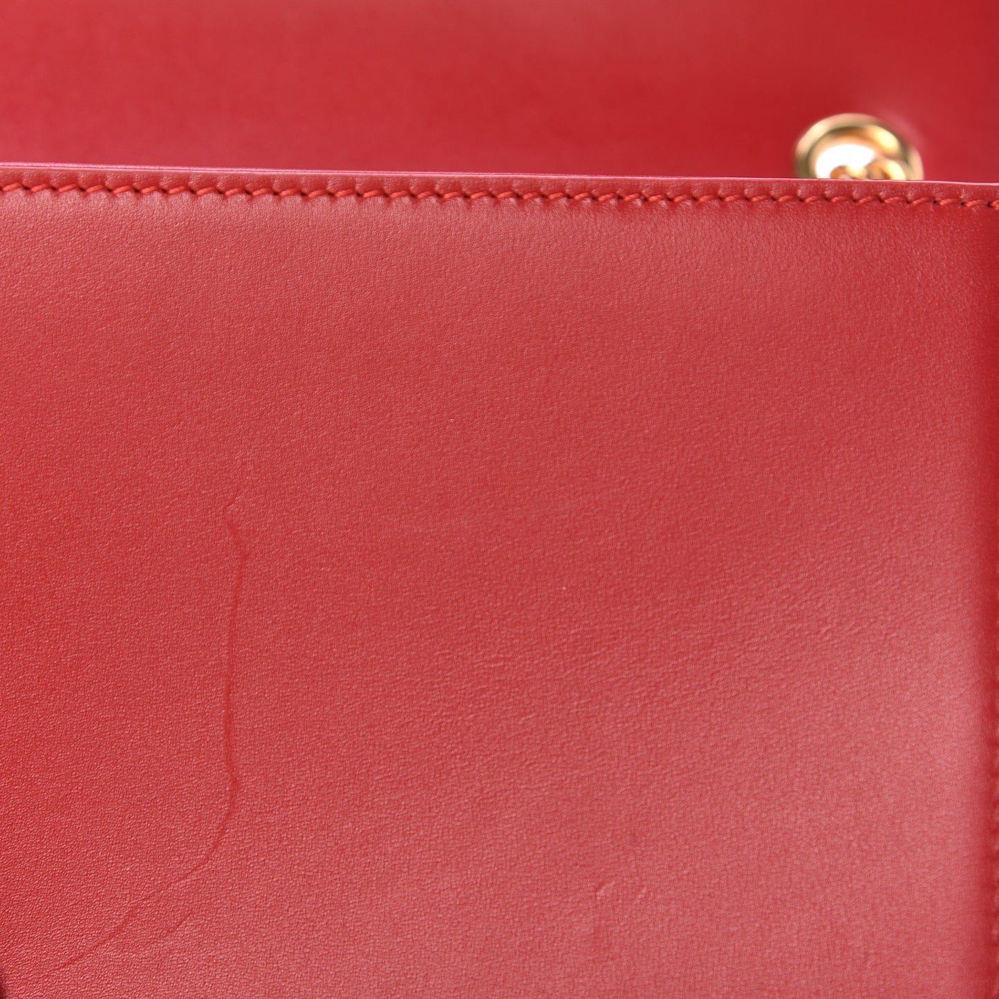 Smooth Calfskin Medium Classic Monogram Kate Tassel Satchel New Red