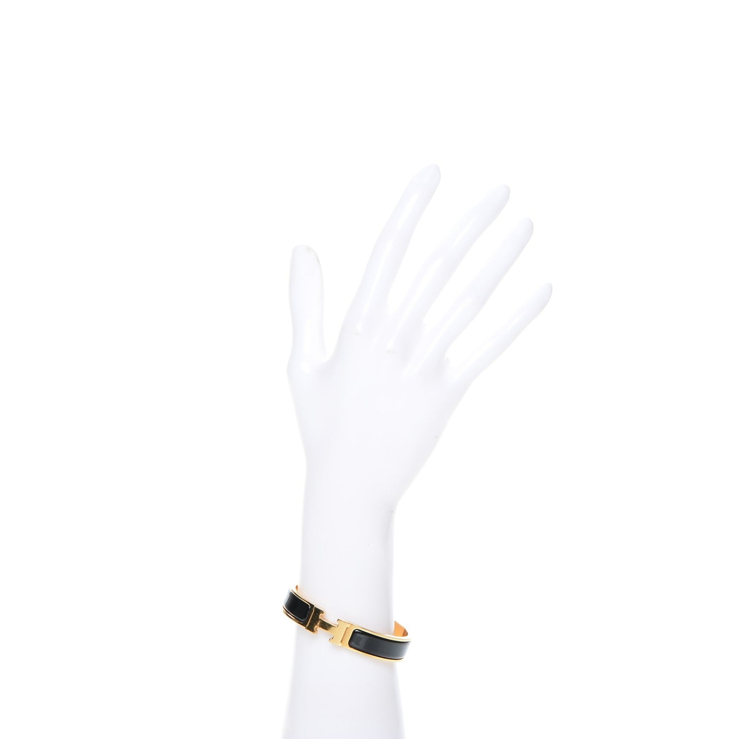 Hermes Enamel Narrow Clic Clac H Bracelet PM Black 2 of 5