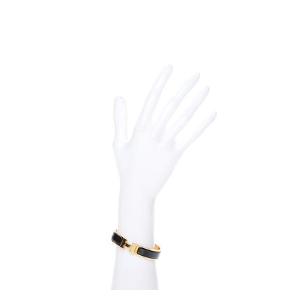 Hermes Enamel Narrow Clic Clac H Bracelet PM Black 2 of 5
