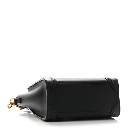 Celine Smooth Calfskin Nano Luggage Black 4 of 9