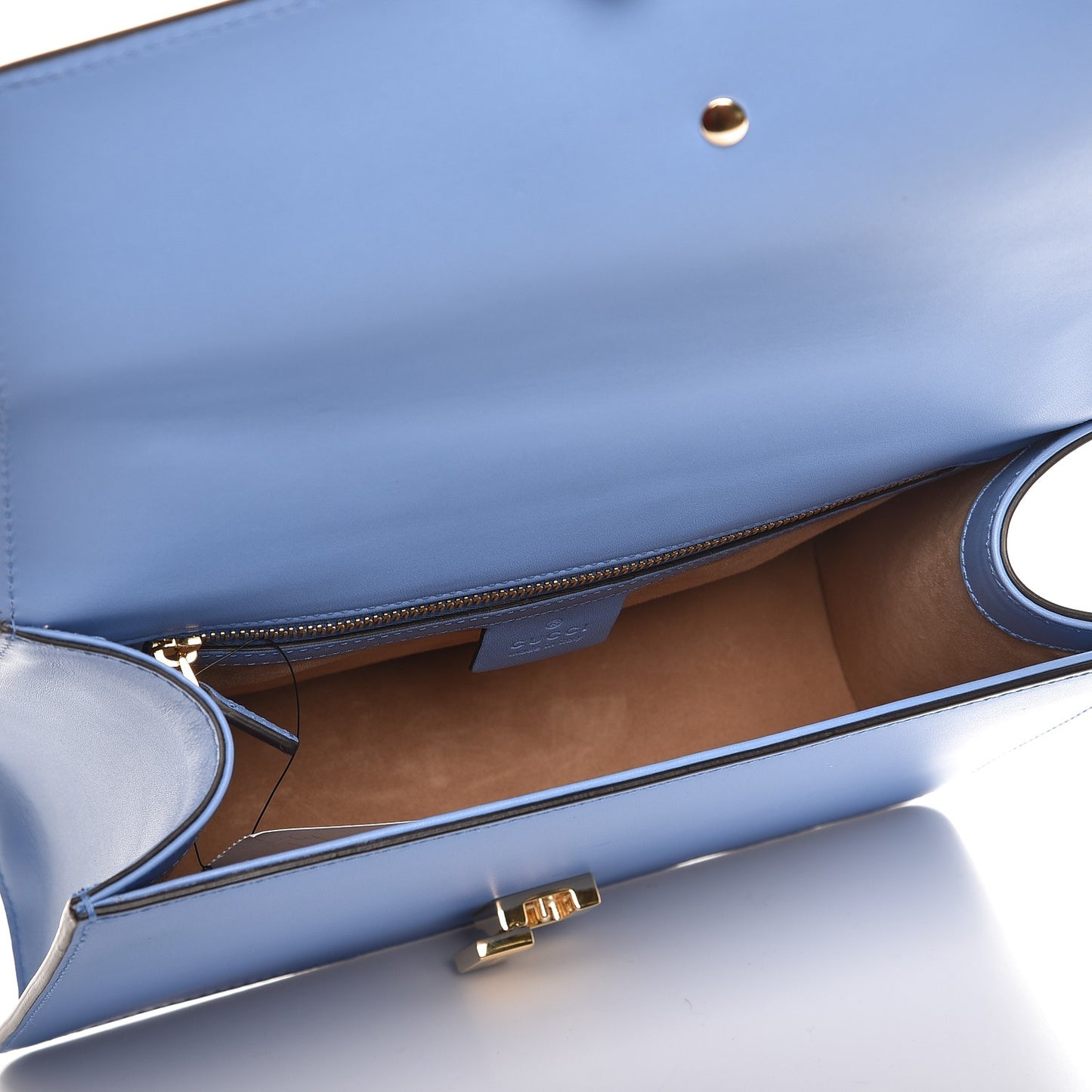 Calfskin Small Sylvie Shoulder Bag Clear Sky Blue