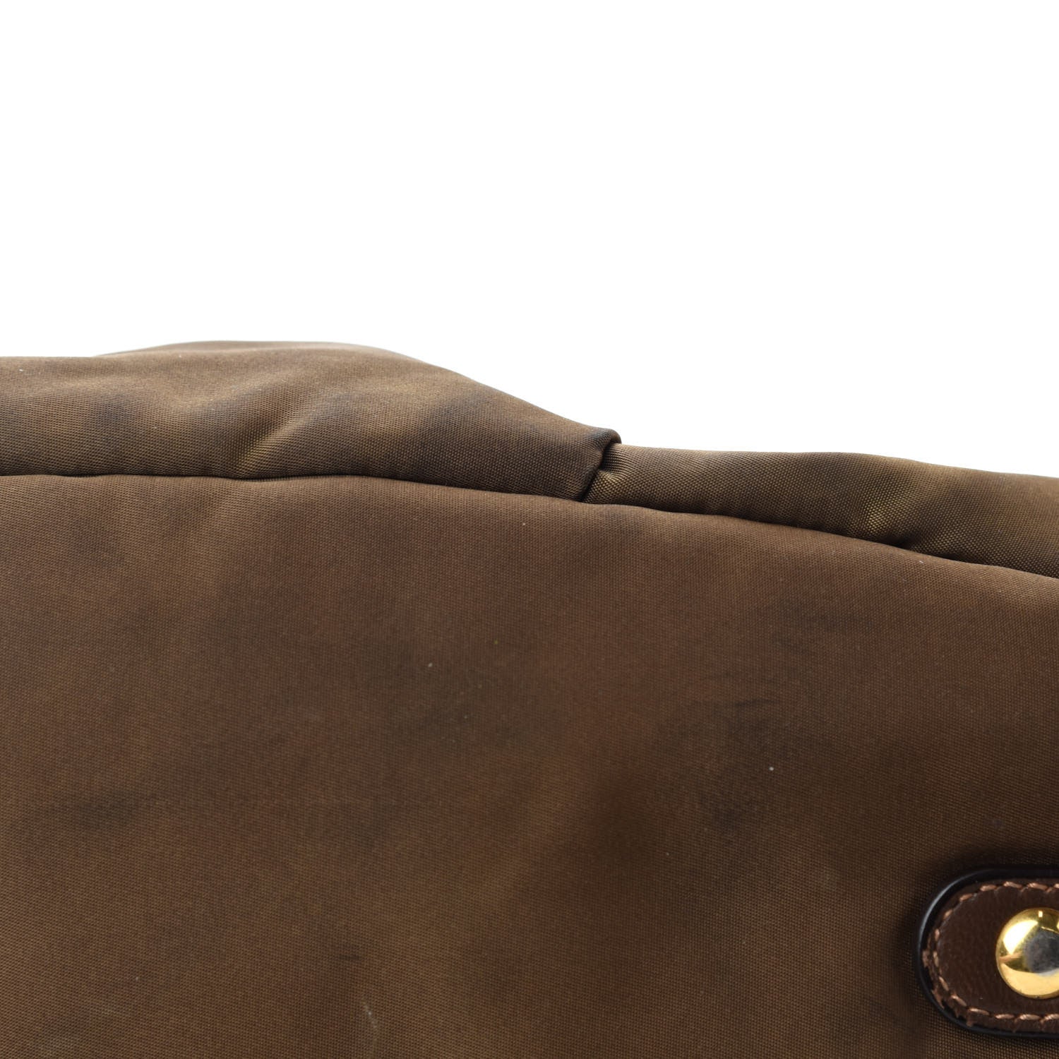 Prada Tessuto Nylon Jacquard Logo Tote Brown 10 of 18