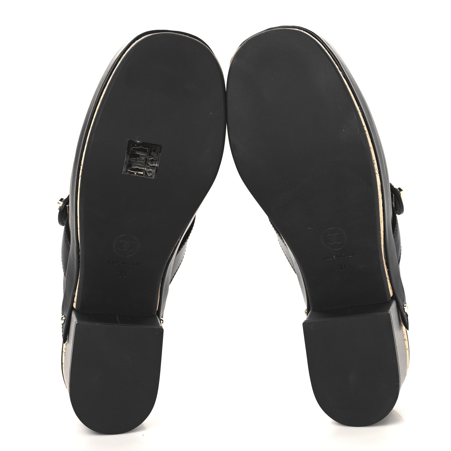 Chanel Calfskin CC Turn Lock Clogs 38 Black 6 of 9
