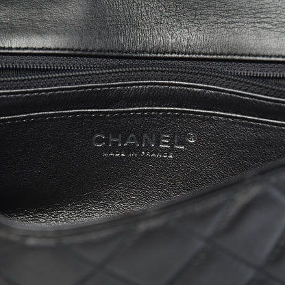 Chanel Metallic Calfskin Quilted Mini Rectangular Flap Charcoal Grey 6 of 13