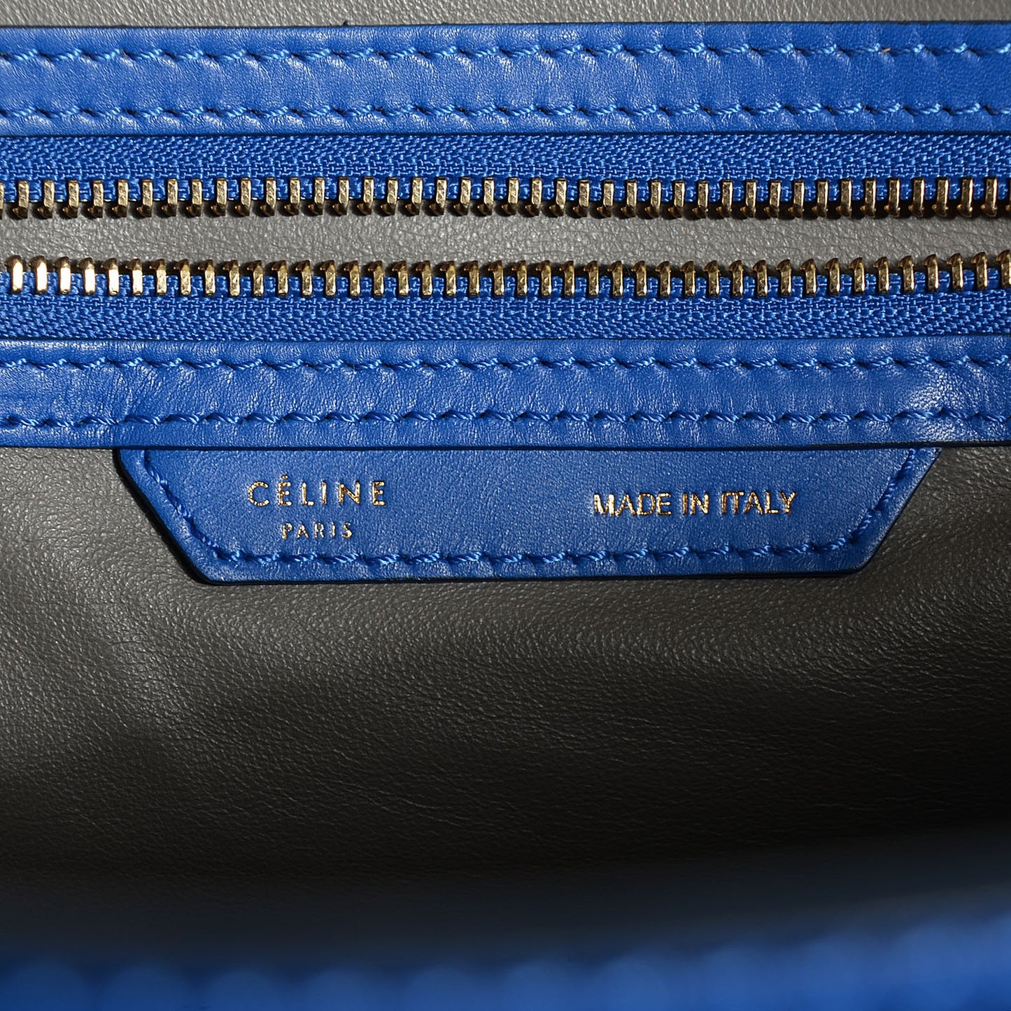 Smooth Calfskin Suede Mini Luggage Royal Blue