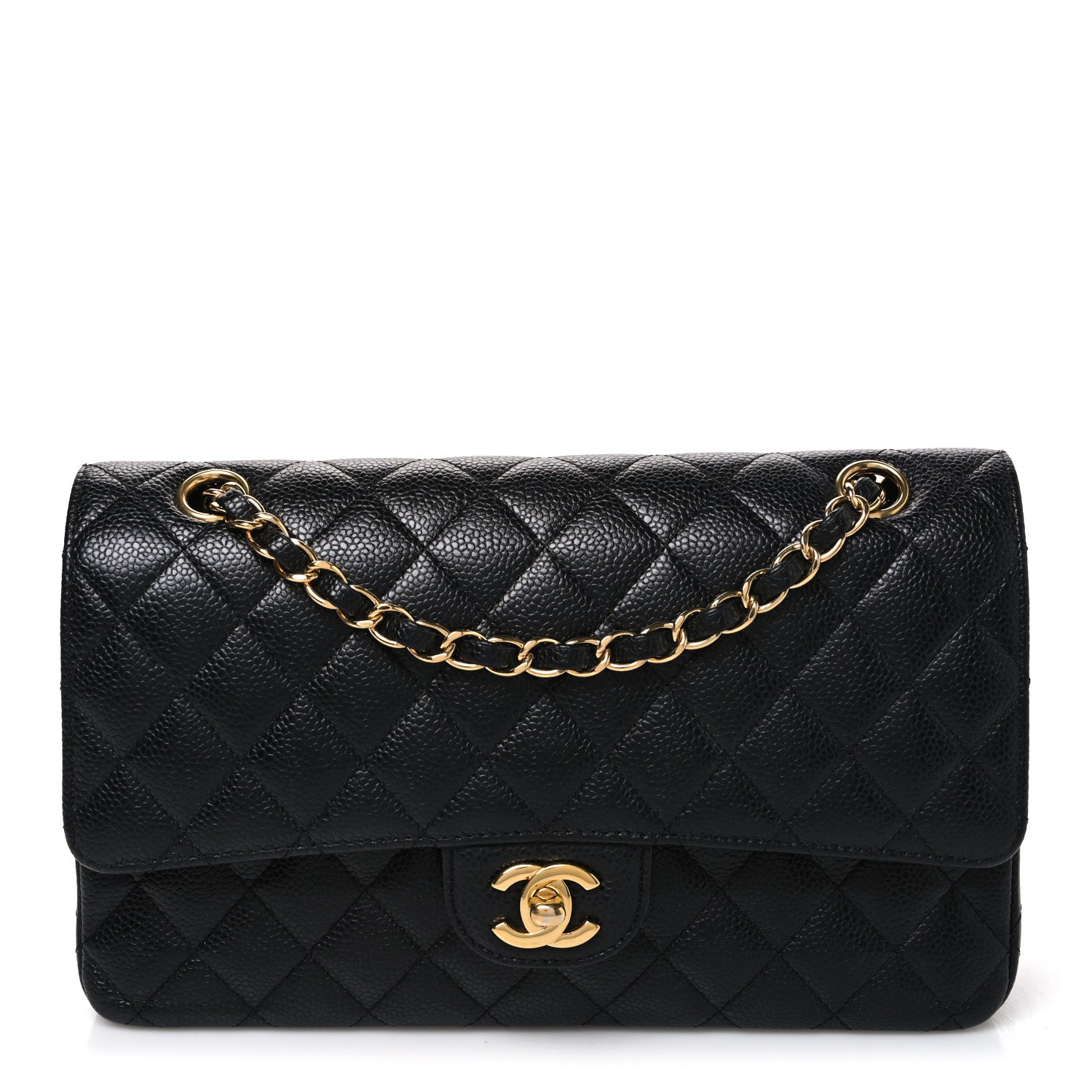 Chanel Caviar Quilted Medium Double Flap Black 1 of 10
