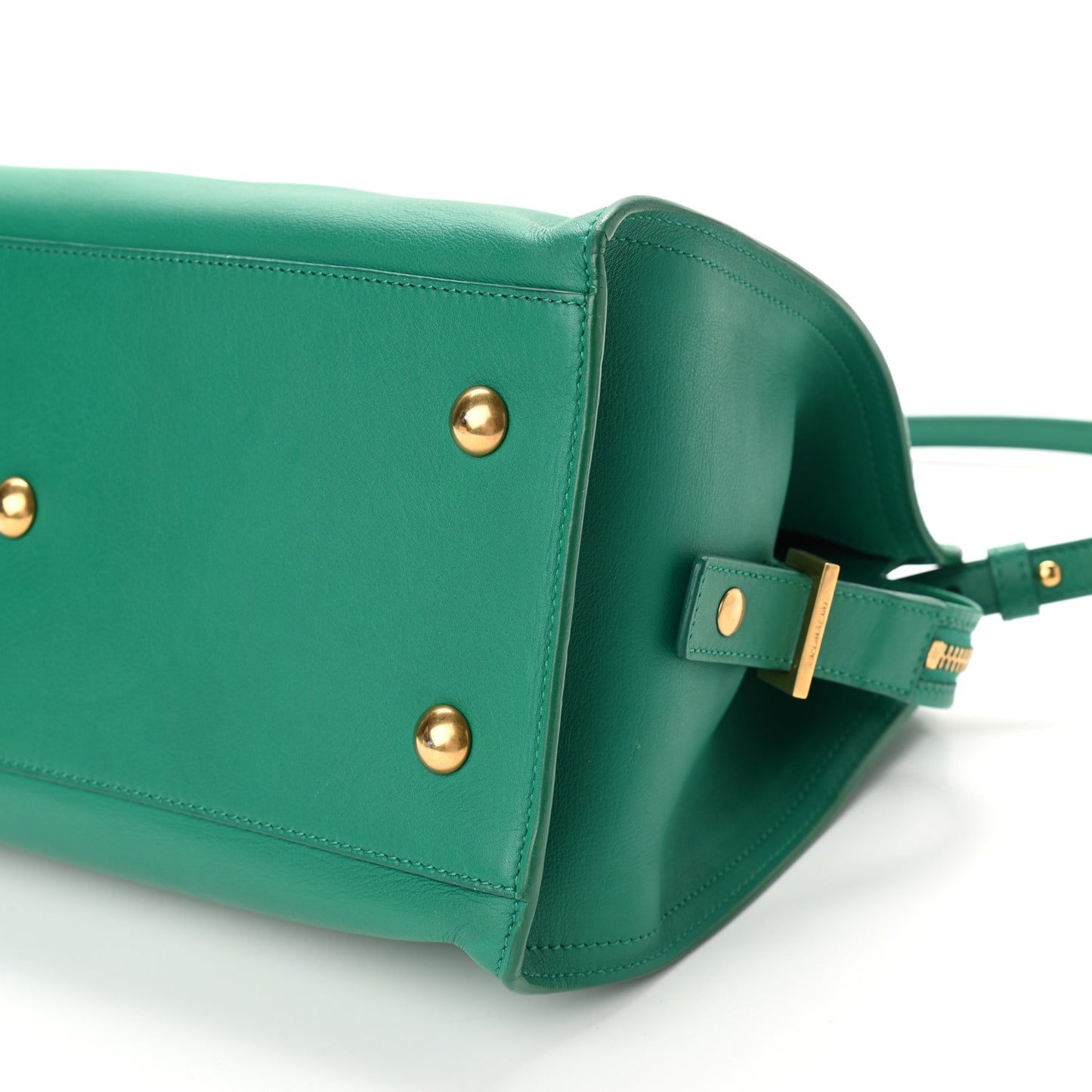 Calfskin Small Classic Y Cabas Green