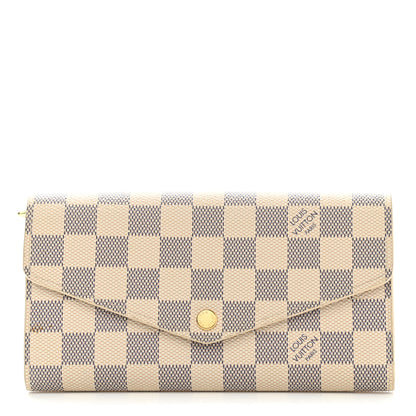 Louis Vuitton Damier Azur Sarah Wallet NM 1 of 6