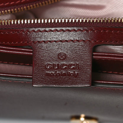 Gucci Vitello Palmellato Lux Small Arli Flap Shoulder Bag Vintage Bordeaux 6 of 11
