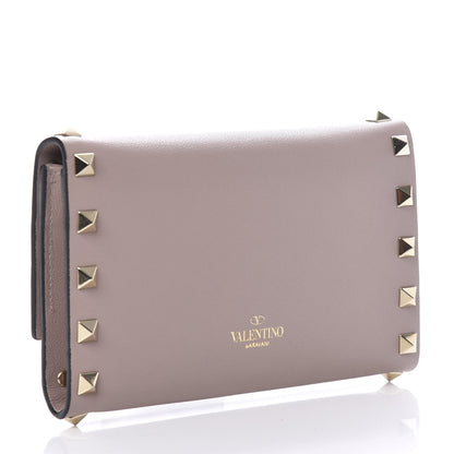 Valentino Garavani Vitello Rockstud Medium Wallet Poudre 3 of 7