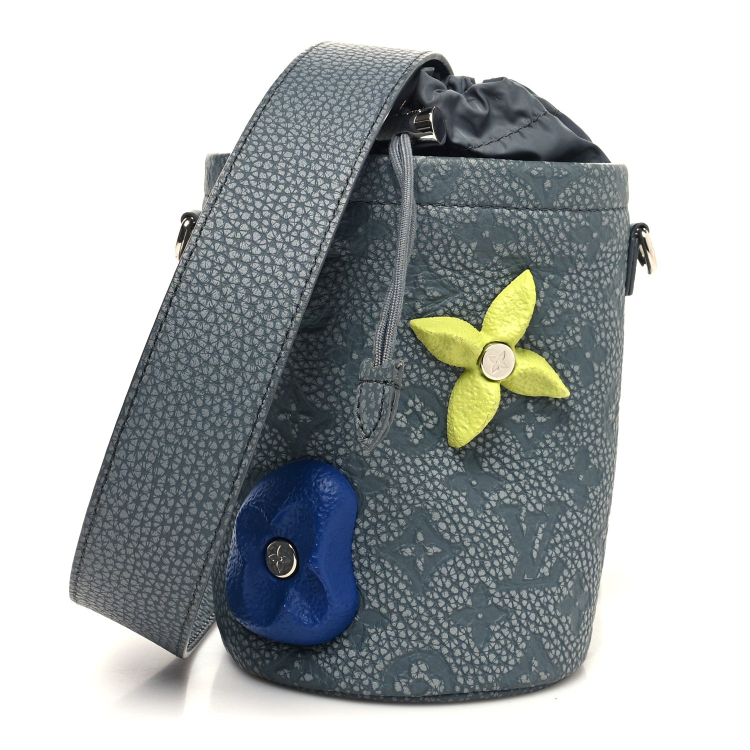 Louis Vuitton Taurillon Monogram Chalk Pouch Granite Gray 1 of 9