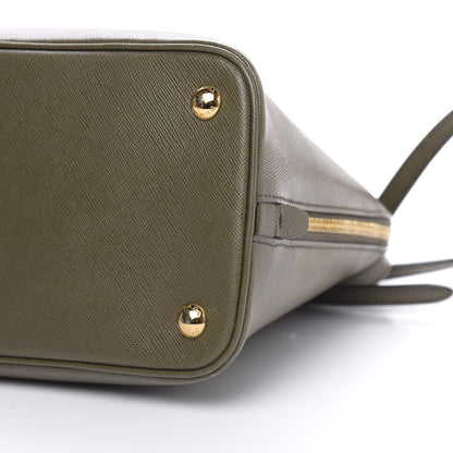 Prada Saffiano Lux Medium Promenade Tote Militare 10 of 17