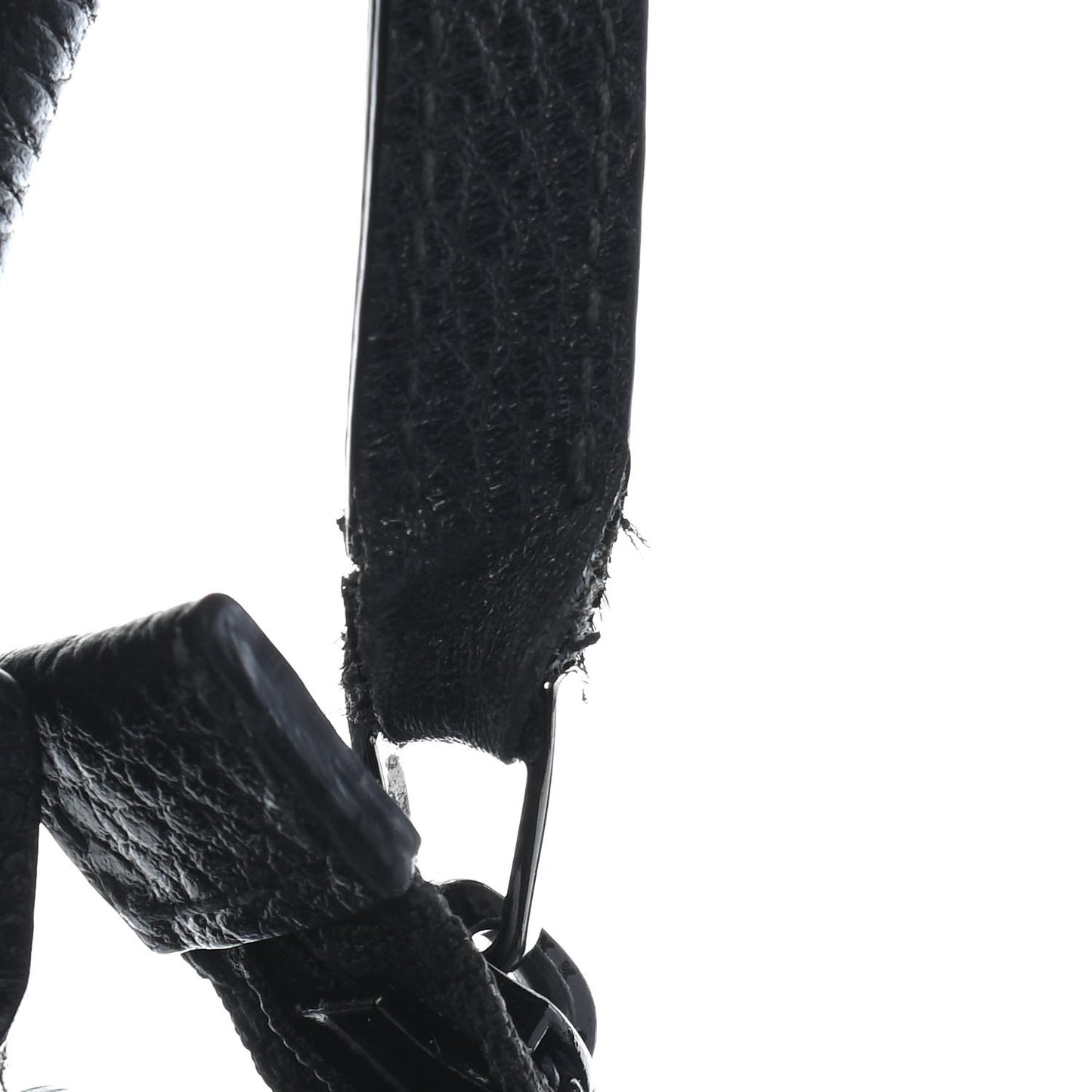 Monogram Medium D Gold Ring Hobo Black