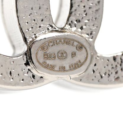 Chanel Crystal Star 5 CC Earrings Silver 4 of 5
