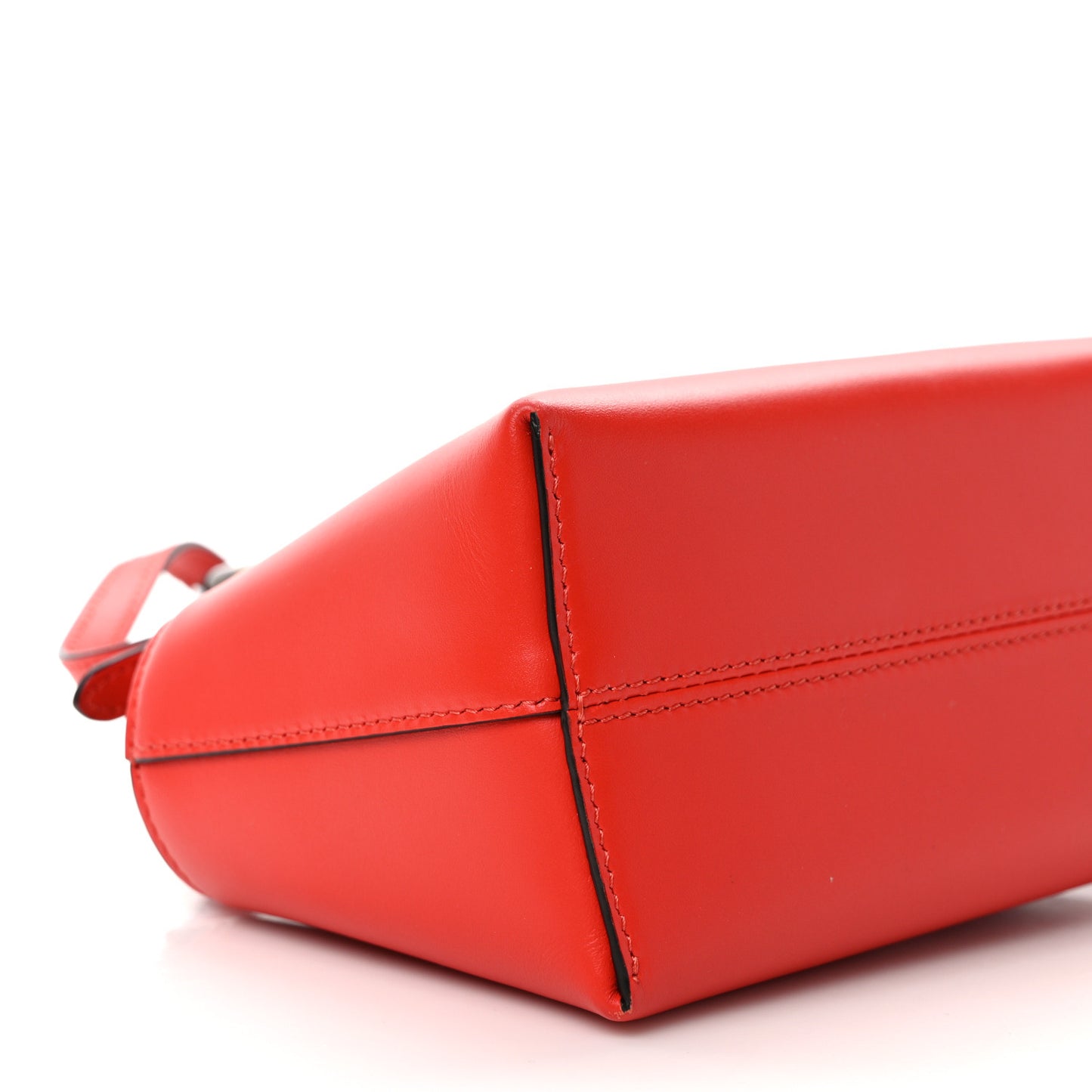 Vitello King Plexiglass Logo Embossed Mini By The Way Top Handle Boston Bag Papavero