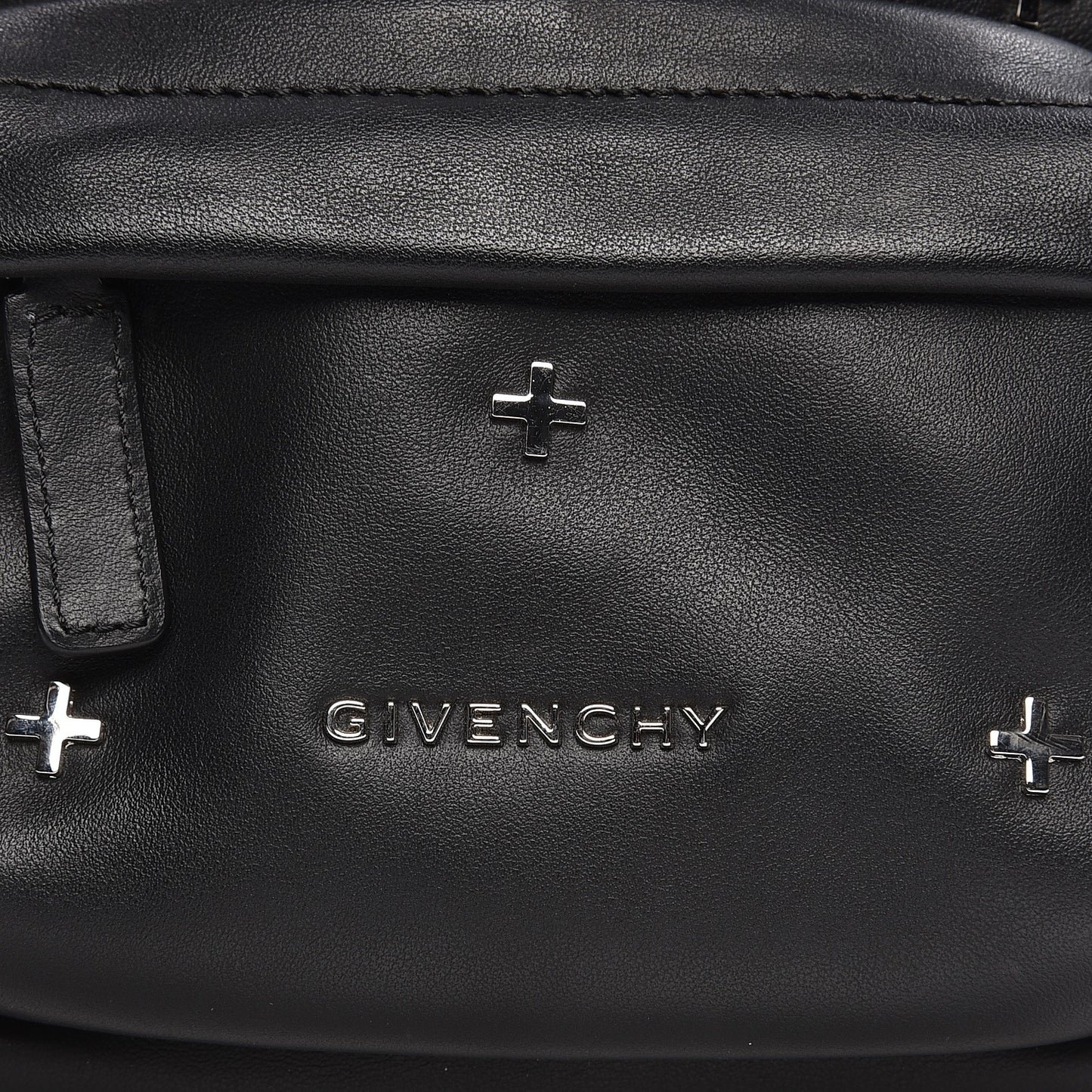 Smooth Calfskin Nano Cross Backpack Black