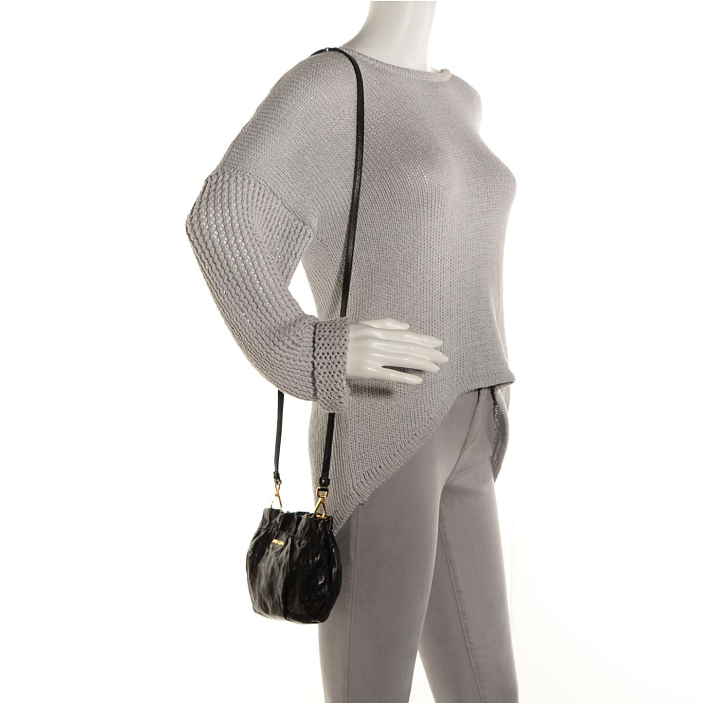 Lambskin Mini Crossbody Black