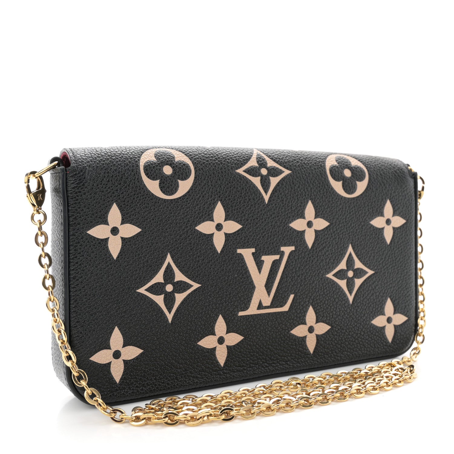 Louis Vuitton Empreinte Monogram Giant Felicie Pochette Black Beige 4 of 11