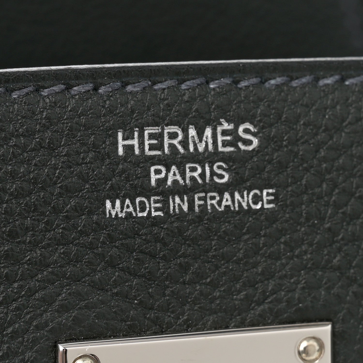 Hermes Togo HAC Birkin 40 Black Bleu Nuit 6 of 11