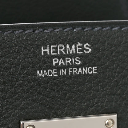 Hermes Togo HAC Birkin 40 Black Bleu Nuit 6 of 11