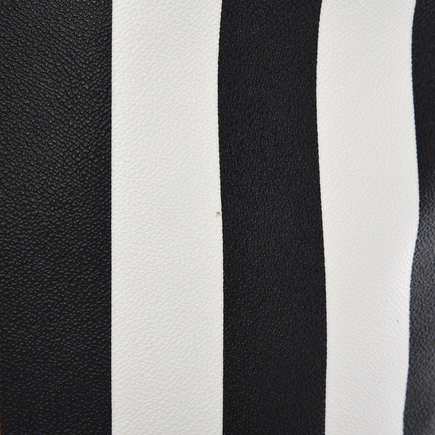 Coated Canvas Striped Large Antigona Tote Black White