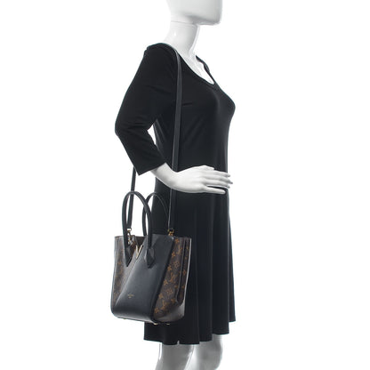 Louis Vuitton Calfskin Monogram Kimono Tote PM Black 3 of 11